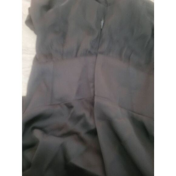 UO Urban Outfitters Phoebe Corsetted Long‎ Sleeve Shirt Dress Size Medium Black - Picture 4 of 9